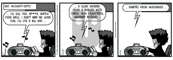 The Boondocks on Saturday November 17, 2012 Comic Strip