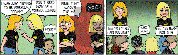 Luann on Saturday January 25, 2014 Comic Strip