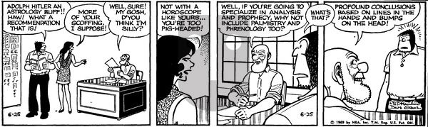 Alley Oop on Wednesday June 25, 1969 Comic Strip