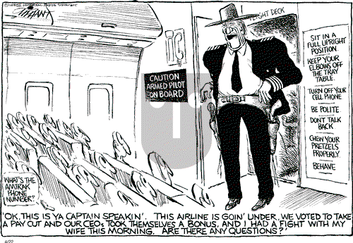 Pat Oliphant on Tuesday April 22, 2003 Comic Strip
