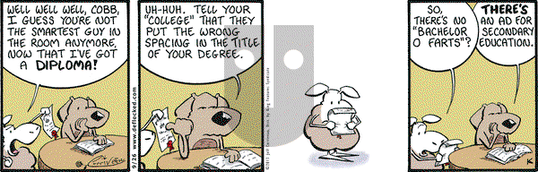 DeFlocked on Thursday September 26, 2013 Comic Strip