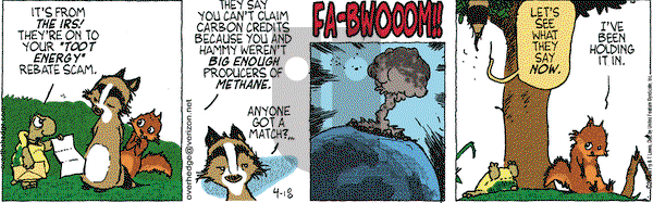 Over the Hedge on Friday April 18, 2008 Comic Strip