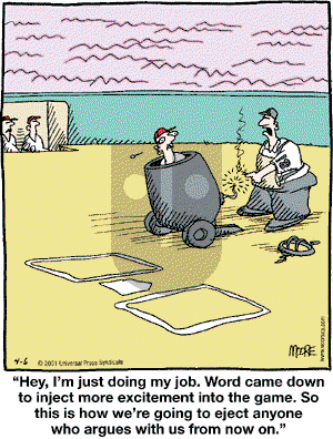 In the Bleachers - Friday April 6, 2001 Comic Strip