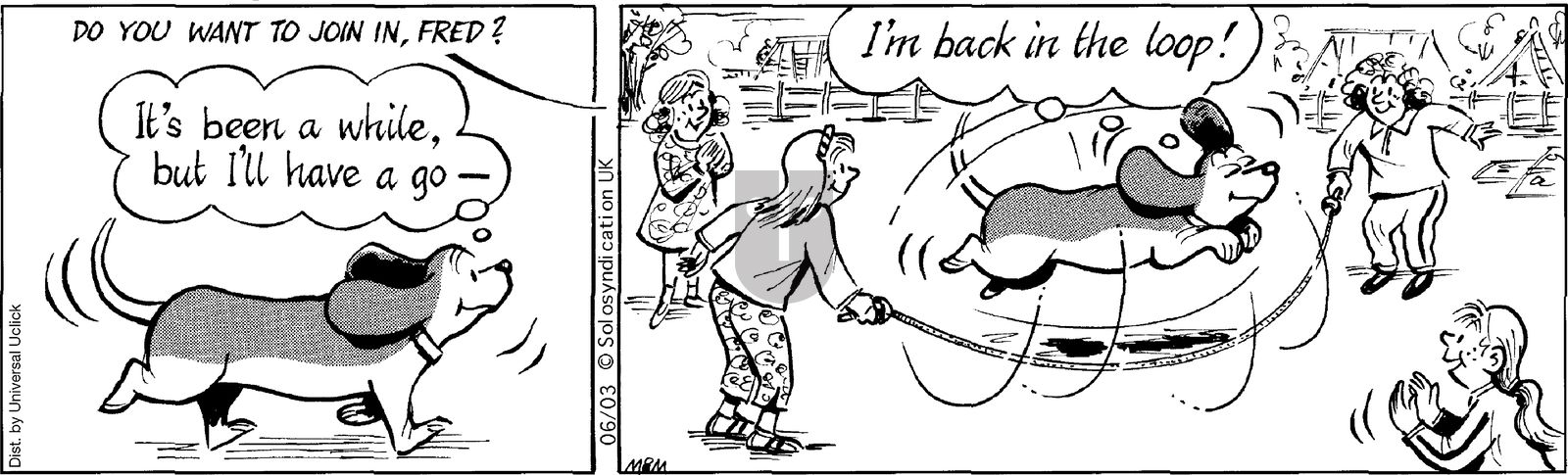 Fred Basset on Tuesday June 3, 2014 Comic Strip
