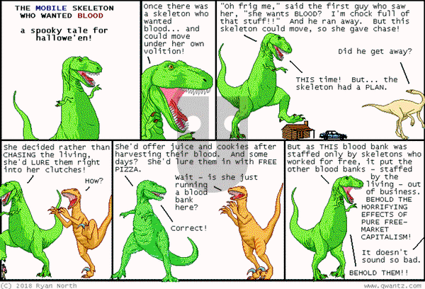 Dinosaur Comics on Monday April 21, 2025 Comic Strip