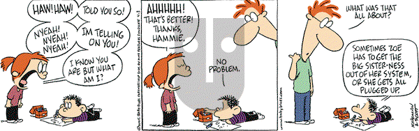 Baby Blues on Saturday April 3, 2004 Comic Strip