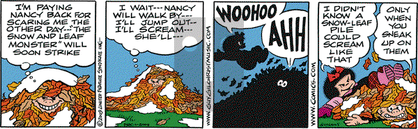 Nancy on Tuesday December 1, 2009 Comic Strip
