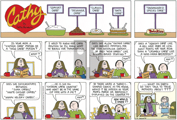 Cathy Classics - Sunday November 21, 2004 Comic Strip
