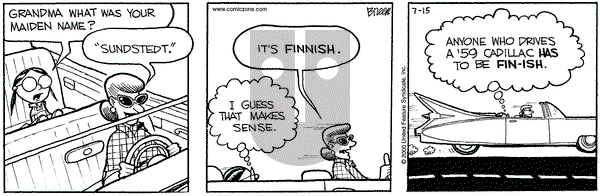 Grand Avenue on Saturday July 15, 2000 Comic Strip