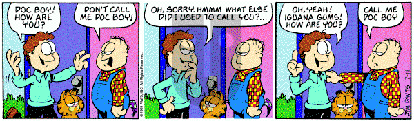 Garfield on Tuesday July 11, 1989 Comic Strip