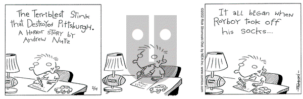 Soup to Nutz - Old on Thursday February 14, 2002 Comic Strip