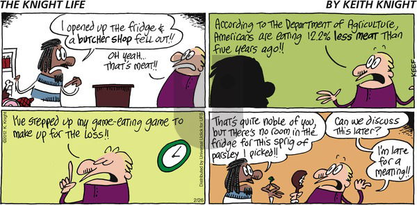 The Knight Life on Sunday February 26, 2012 Comic Strip