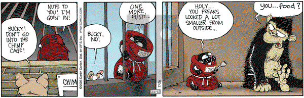 Get Fuzzy on Saturday July 26, 2003 Comic Strip