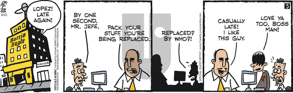 La Cucaracha on Monday April 22, 2019 Comic Strip