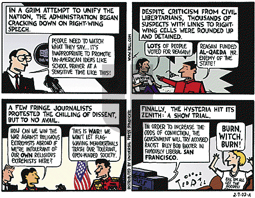Ted Rall - Thursday February 7, 2002 Comic Strip
