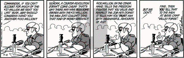Doonesbury on Friday July 4, 1986 Comic Strip