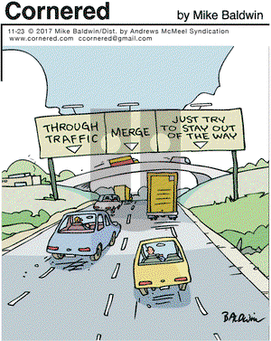 Cornered on Thursday November 23, 2017 Comic Strip