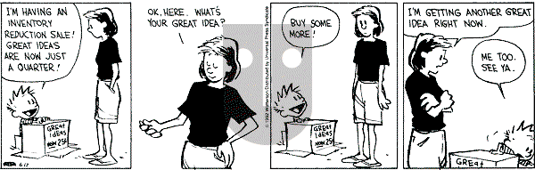 Calvin and Hobbes - Wednesday June 17, 1992 Comic Strip