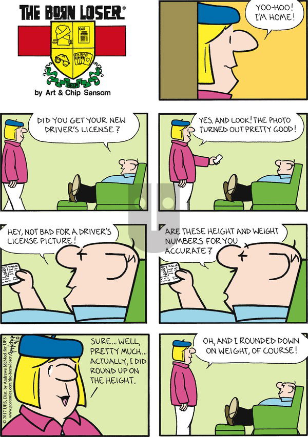 The Born Loser on Sunday September 10, 2017 Comic Strip