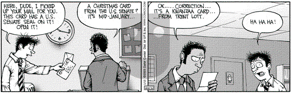 Get Fuzzy on Monday January 13, 2003 Comic Strip