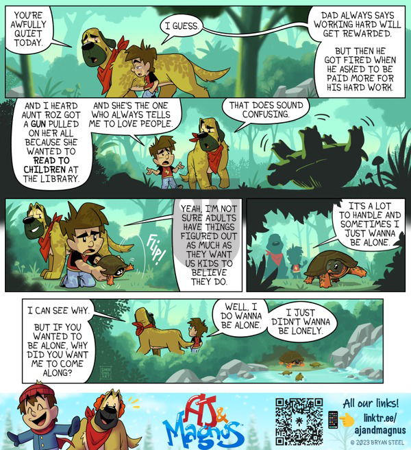 AJ and Magnus on Sunday October 1, 2023 Comic Strip