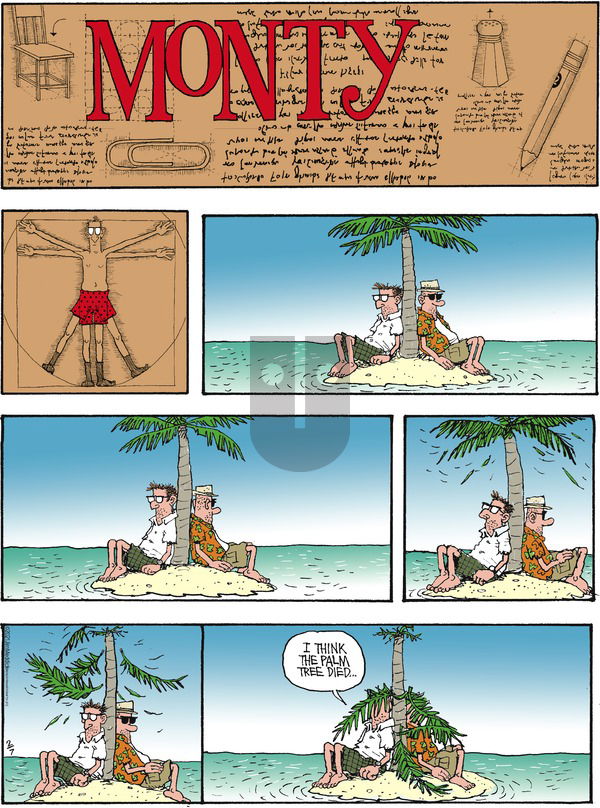 Monty on Sunday February 7, 2021 Comic Strip