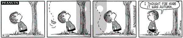 Peanuts on Tuesday September 23, 1958 Comic Strip