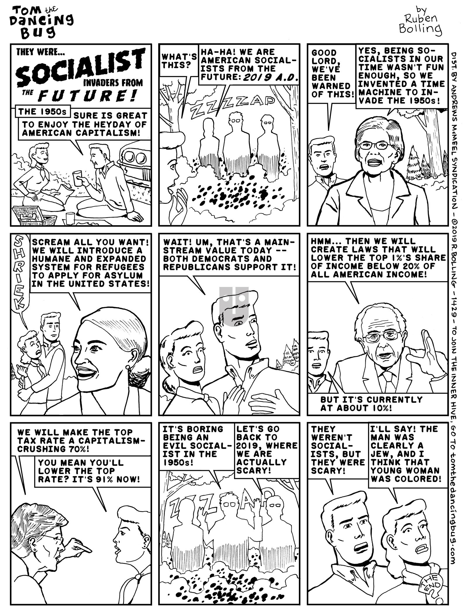 Tom the Dancing Bug - Monday March 11, 2019 Comic Strip