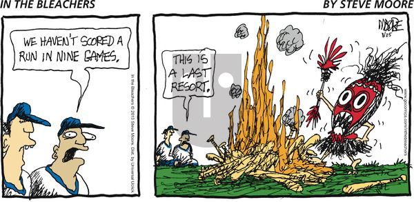 In the Bleachers on Sunday August 25, 2013 Comic Strip