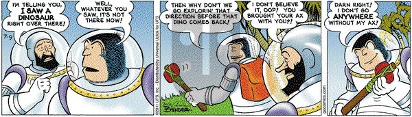 Alley Oop on Saturday July 9, 2011 Comic Strip