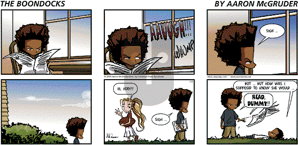 The Boondocks on Sunday February 3, 2008 Comic Strip
