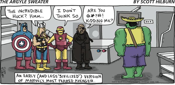 The Argyle Sweater on Sunday January 20, 2013 Comic Strip