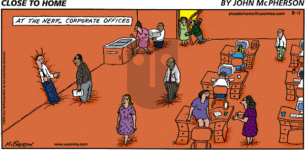 Close to Home on Sunday August 11, 2002 Comic Strip