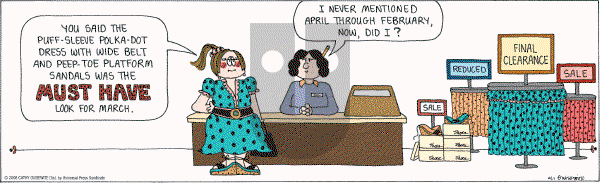 Cathy Classics - Saturday April 1, 2006 Comic Strip