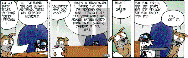 Get Fuzzy on Friday April 29, 2011 Comic Strip