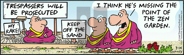 Frank and Ernest on Thursday March 14, 2019 Comic Strip