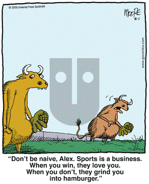 In the Bleachers on Monday June 1, 2009 Comic Strip
