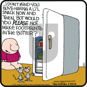 Ziggy on Monday February 5, 2001 Comic Strip