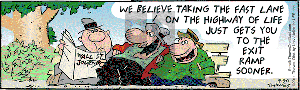 Frank and Ernest on Friday September 30, 2011 Comic Strip
