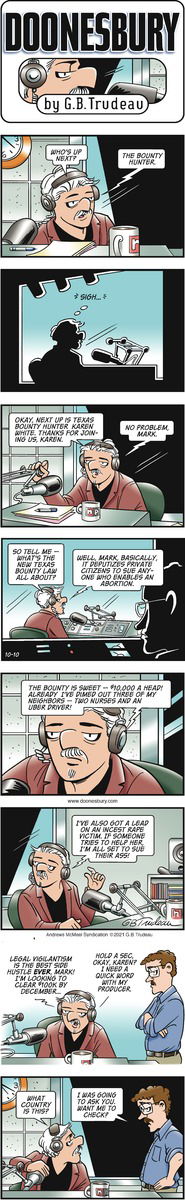 Doonesbury - Sunday October 10, 2021 Comic Strip