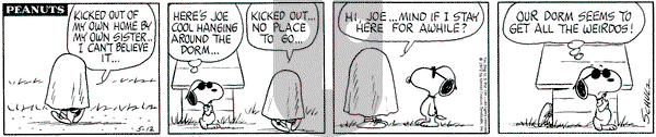 Peanuts on Friday May 12, 1972 Comic Strip