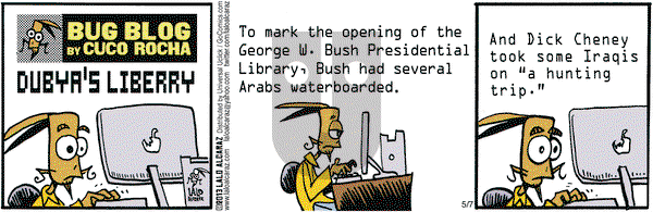 La Cucaracha on Tuesday May 7, 2013 Comic Strip