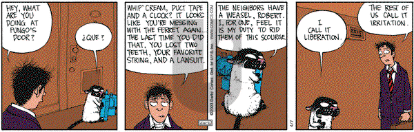 Get Fuzzy on Monday April 7, 2003 Comic Strip