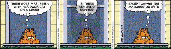 Garfield on Thursday March 7, 2013 Comic Strip