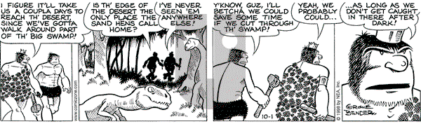 Alley Oop on Thursday October 1, 1998 Comic Strip