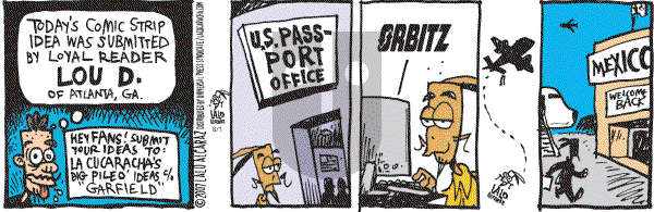 La Cucaracha on Wednesday August 1, 2007 Comic Strip