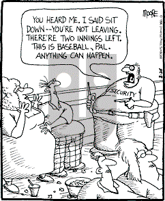 In the Bleachers - Saturday August 24, 1996 Comic Strip