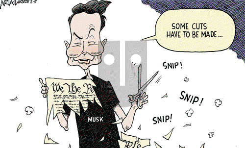 Robert Ariail - Wednesday February 5, 2025 Comic Strip