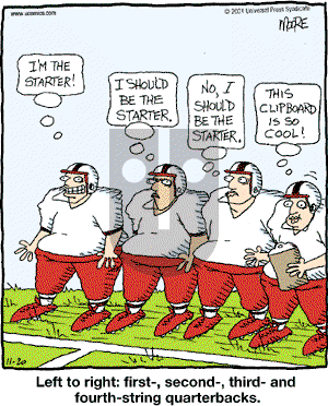 In the Bleachers - Tuesday November 20, 2001 Comic Strip