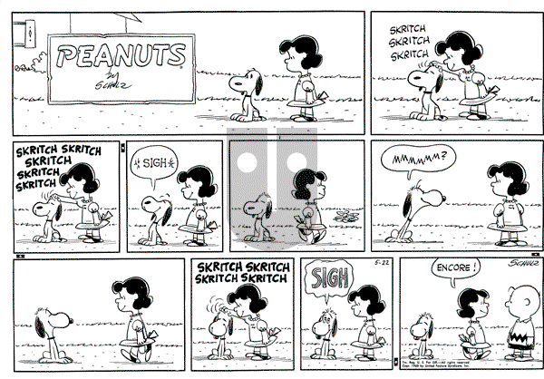 Peanuts - Sunday May 22, 1960 Comic Strip